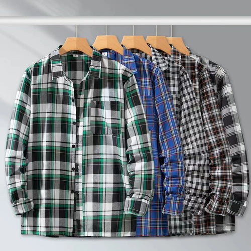 Camisa de cuadros de hombre KYWOKO
