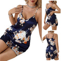 Pijama floral de satén de mujer KYWOKO